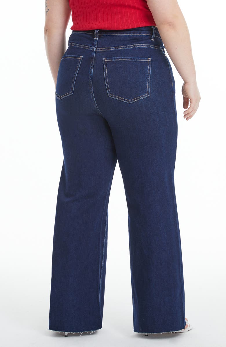 Bayeas High Waist Wide Leg Jeans, Alternate, color, Deep Water