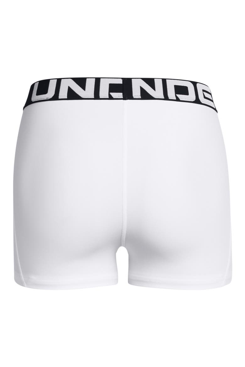 HeatGear® Shorts, Alternate, color, WHITE / / BLACK