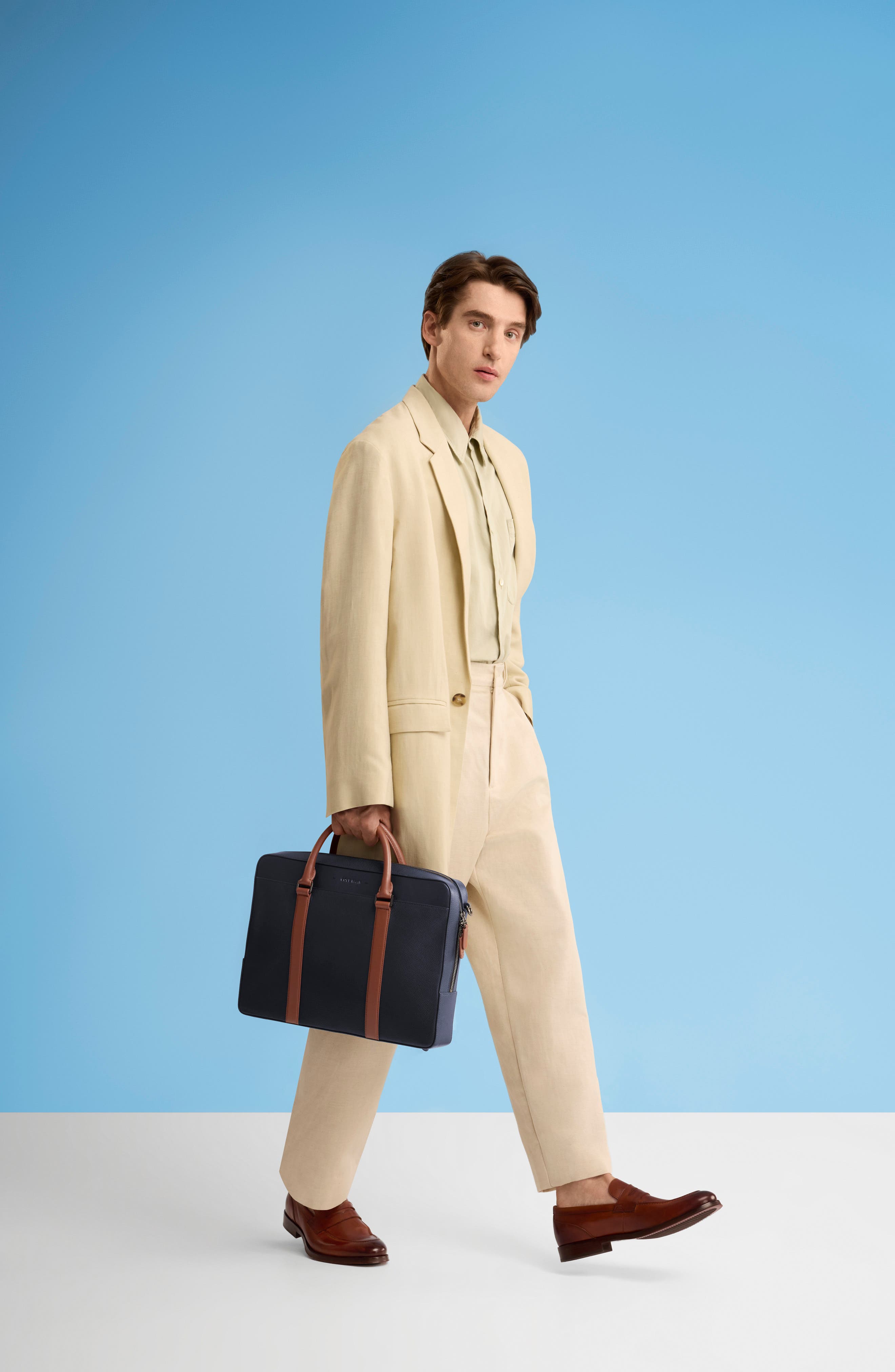 Cole Haan Carnegie Penny Loafer, Alternate, color, British Tan