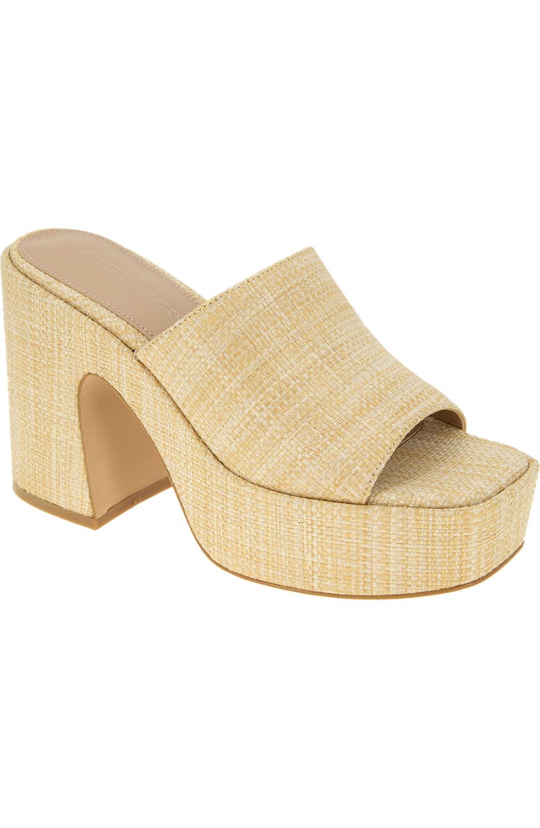 BCBGeneration Swoop Platform Slide Sandal, Main, color,