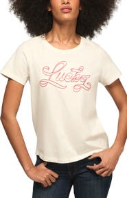 Lucky Brand Lucky Ribbon Crewneck T-Shirt