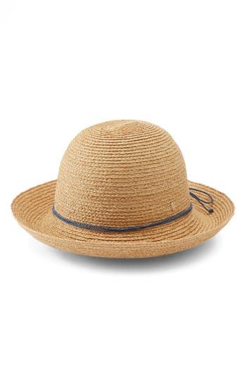 Helen Kaminski Prima 8 Straw Sun Hat In Natural Sapphire