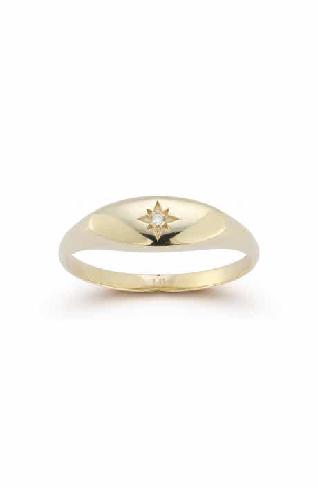 Ember Fine Jewelry Diamond Star Signet Ring