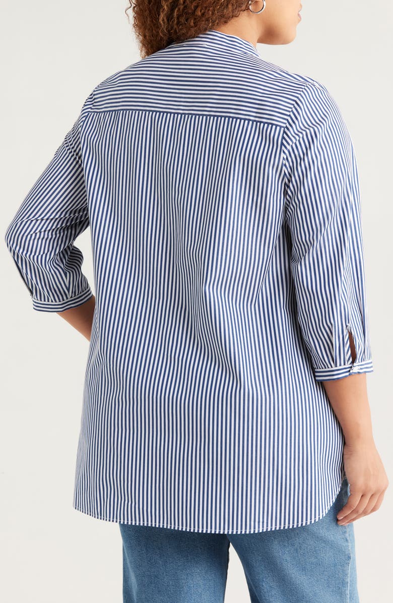 HARSHMAN Derrington Stripe Cotton Tunic Top, Alternate, color, 