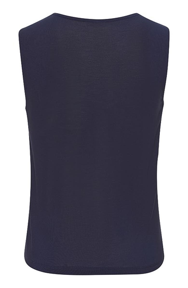 LASCANA Women's Crew Neck Tank Top, Alternate, color, Navy
