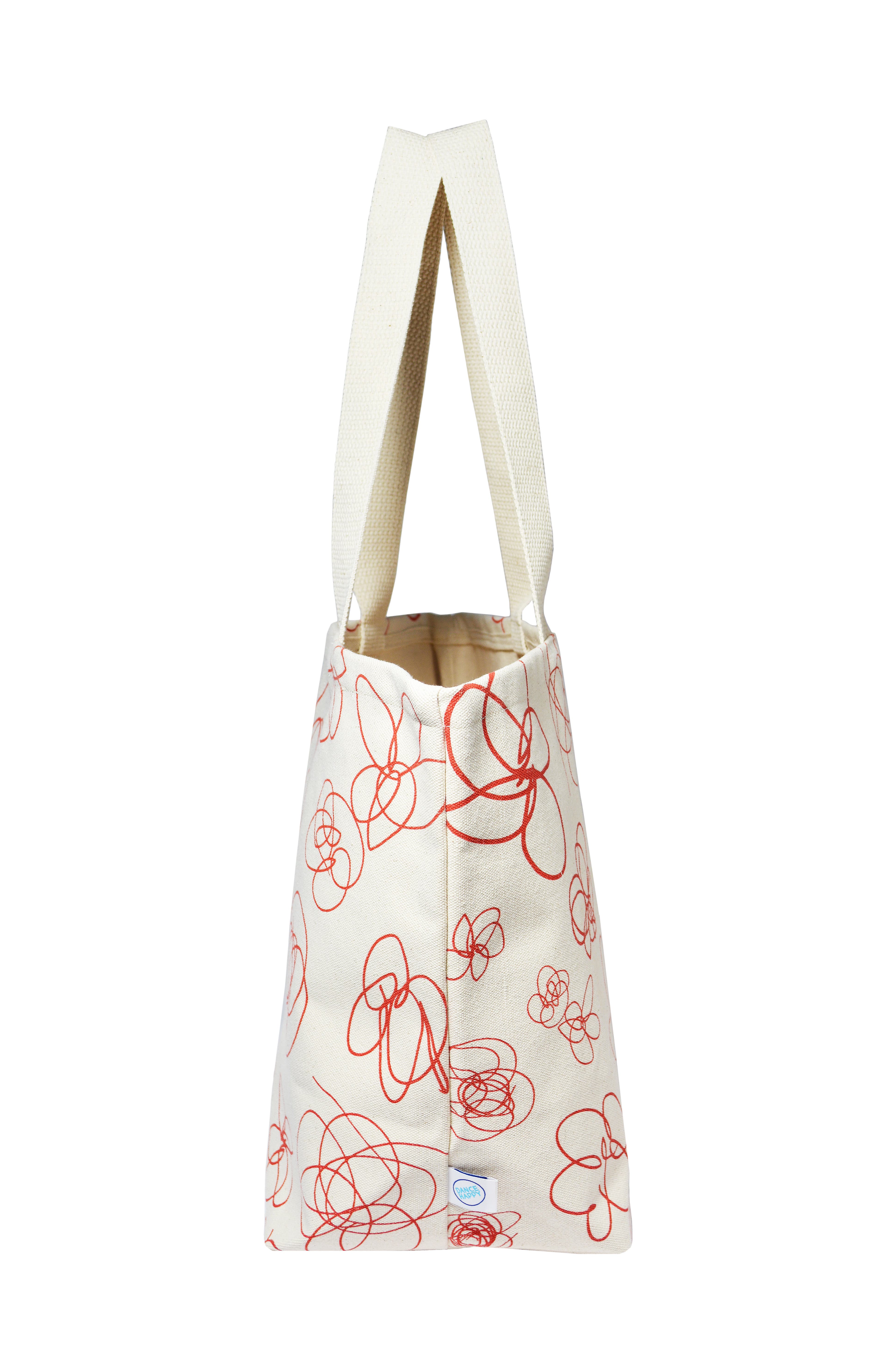 Dance Happy Fiona Wide Tote Bag, Alternate, color, 