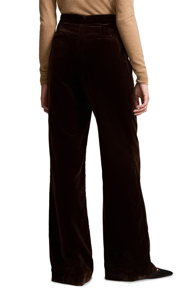 Polo Ralph Lauren Velvet Wide Leg Pants, Alternate, color,