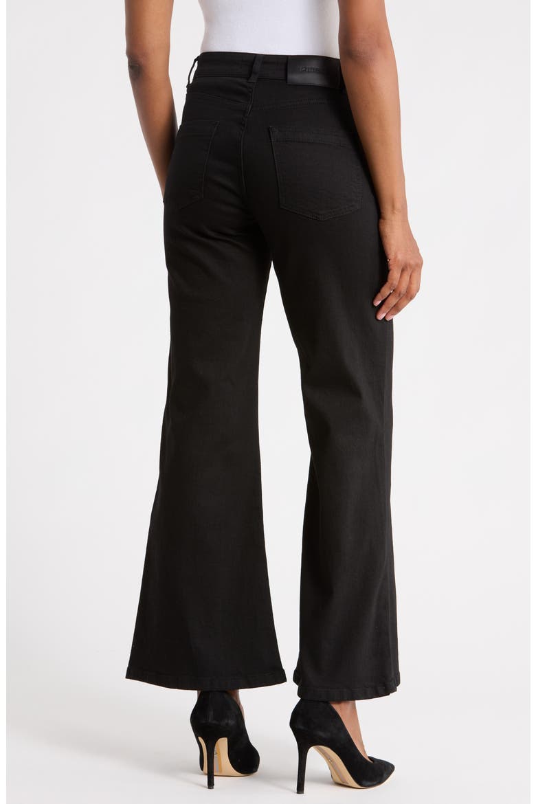 Bonnie Flare Leg Jeans, Alternate, color, BLACK