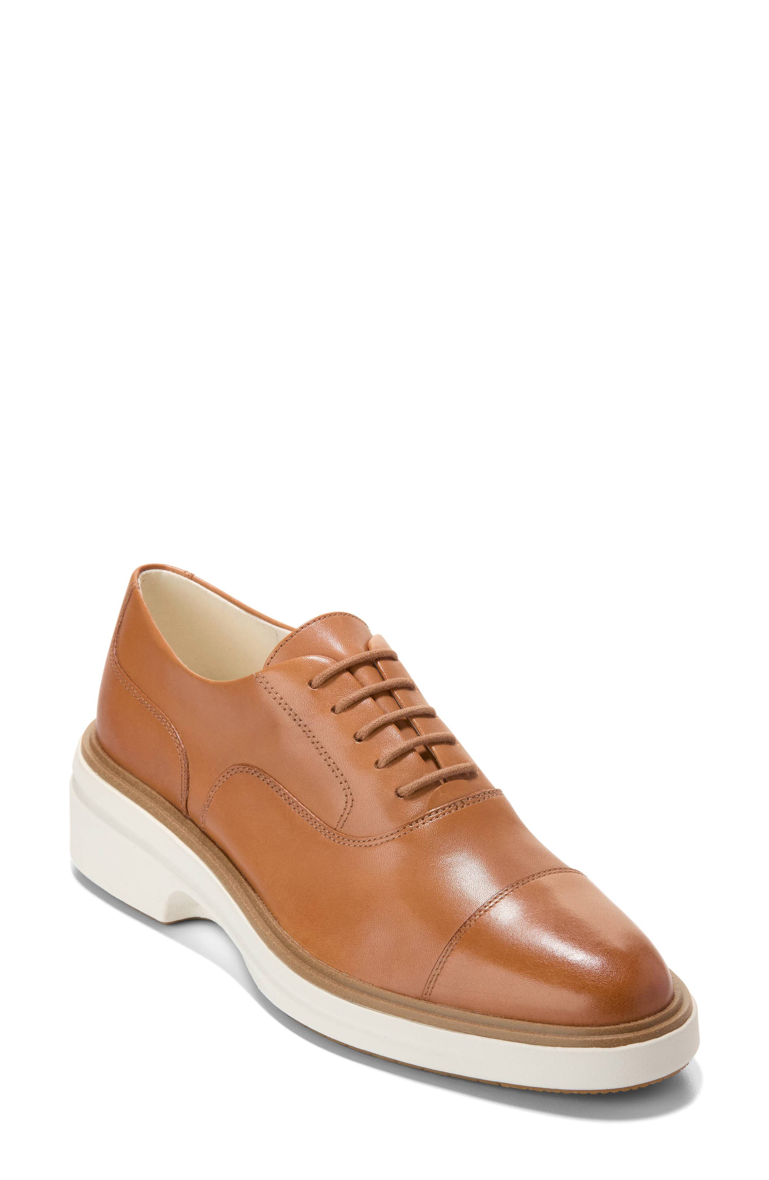 Cole Haan OriginalGrand Cityspectre Cap Toe Oxford, Main, color, Dark Caramel Leather