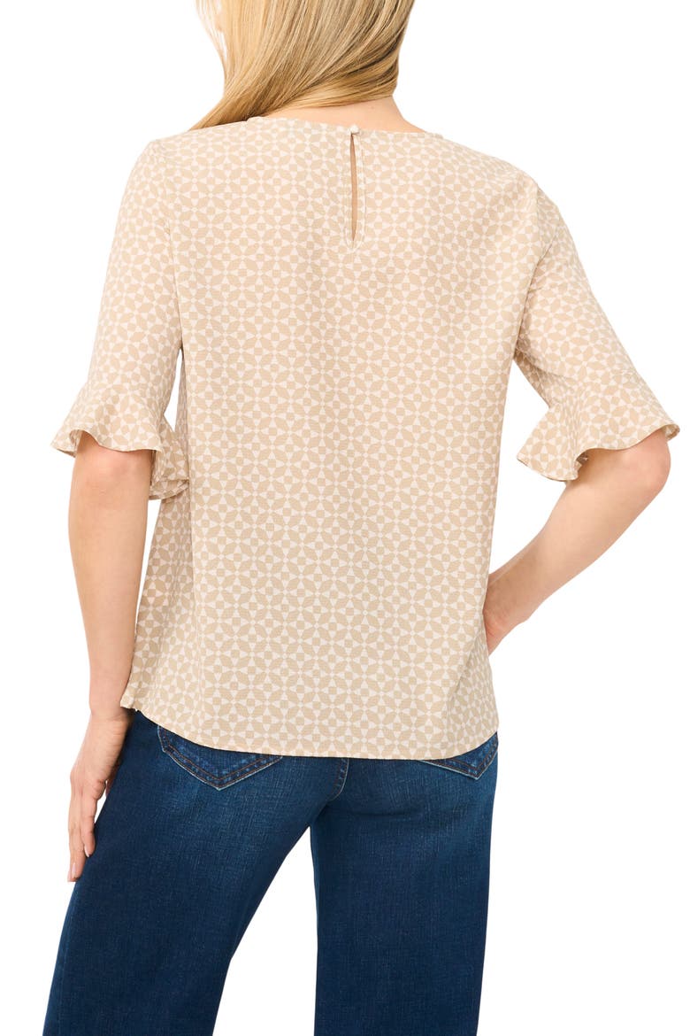 Ruffle Cuff Top, Alternate, color, BIRCH