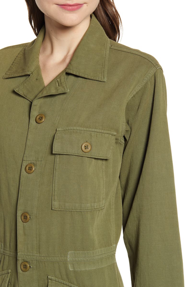 Current/Elliott The Richland Cotton & Linen Jumpsuit, Alternate, color, 