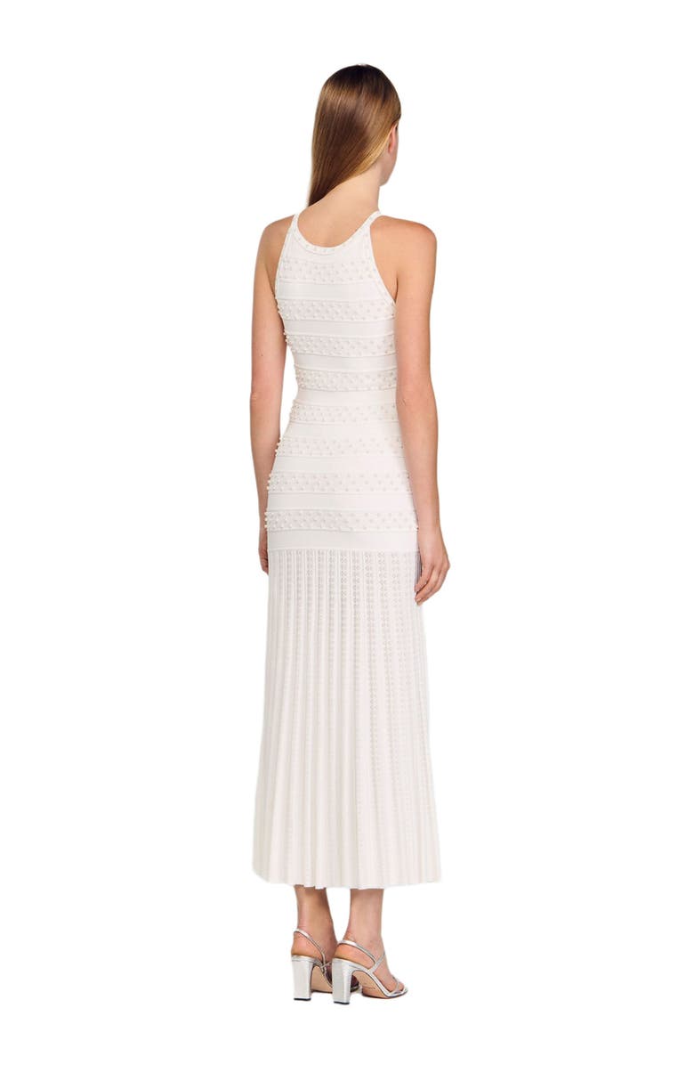 SANDRO Maxi beaded dress, Alternate, color, Ecru