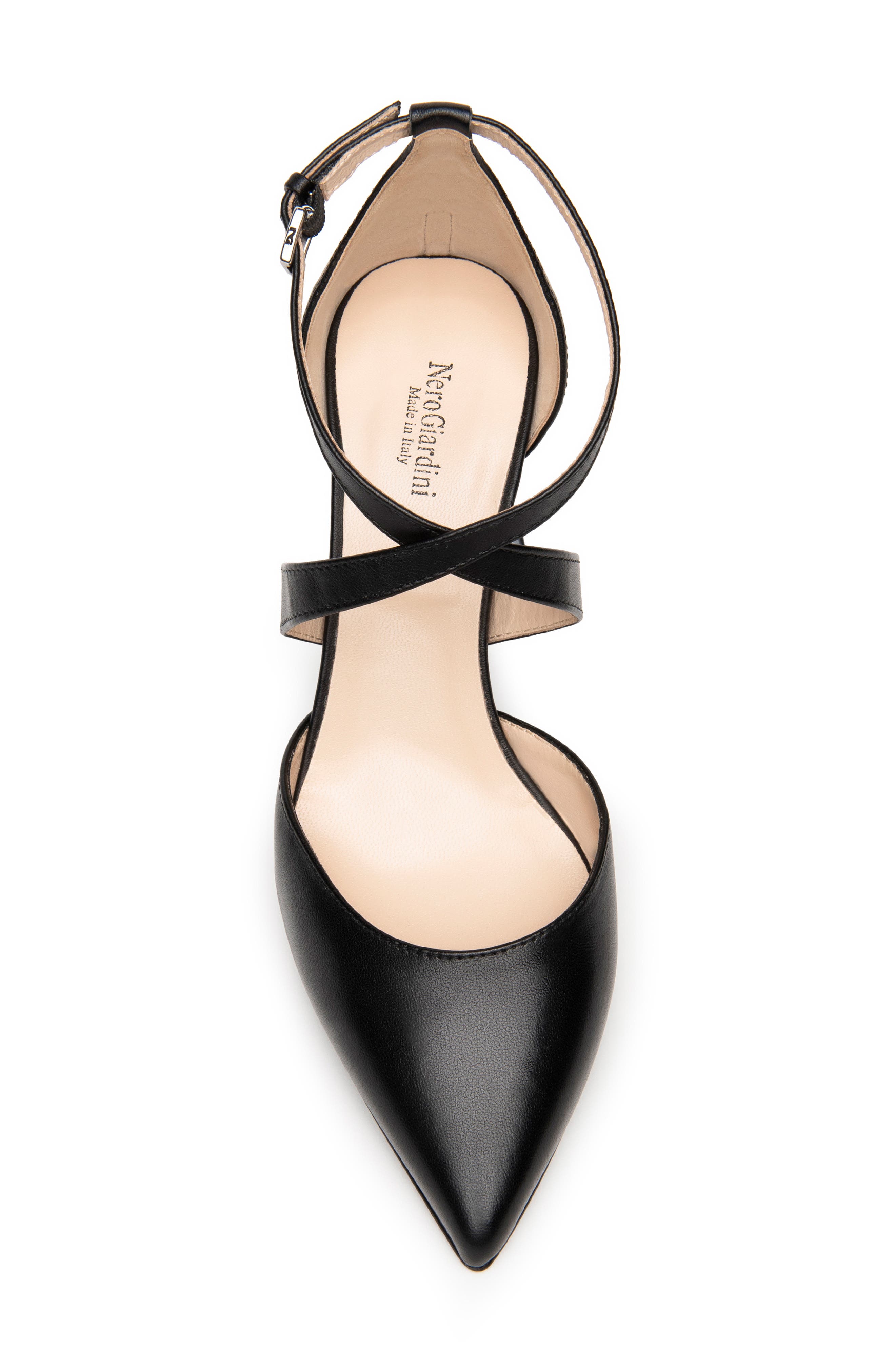 NeroGiardini Crisscross Strap Pointed Toe Pump, Alternate, color, 