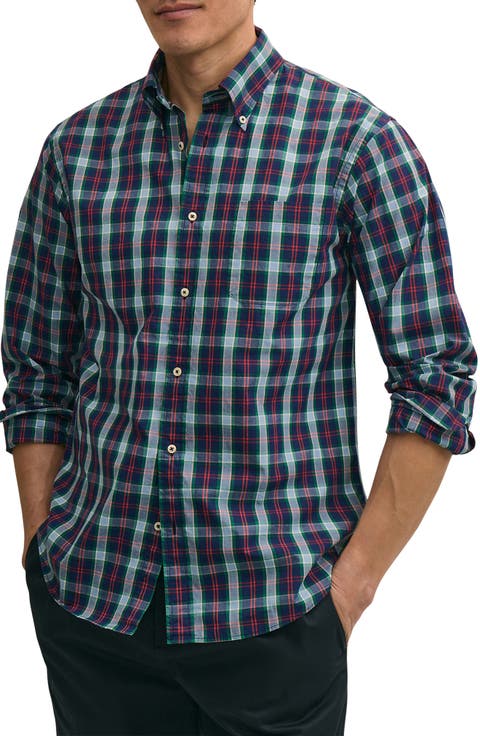 Cotton Poplin Button-Down Shirt