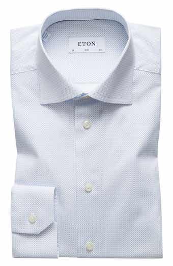 Eton Slim Fit Dot Print Dress Shirt