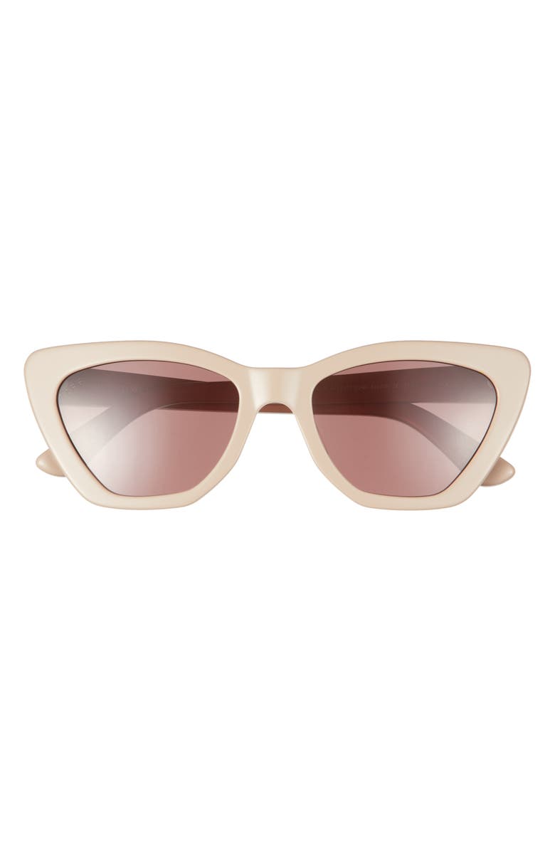 DIFF Camila 55mm Gradient Square Sunglasses, Main, color, Brown