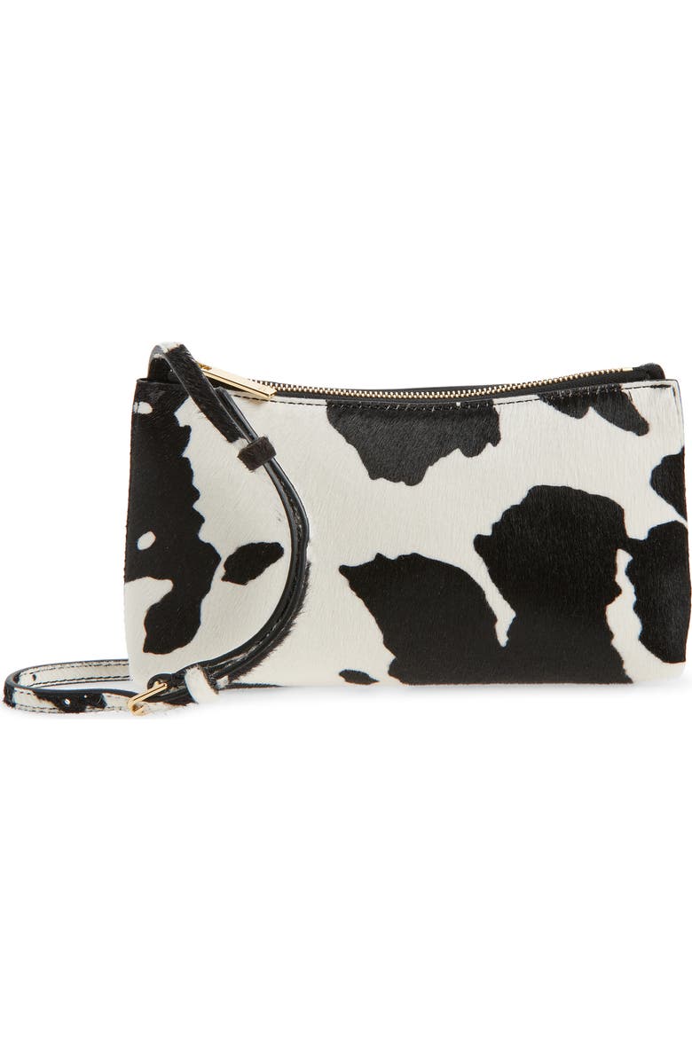 Mansur Gavriel Mini Gaia Crossbody Bag, Main, color, Printed Pony Hair