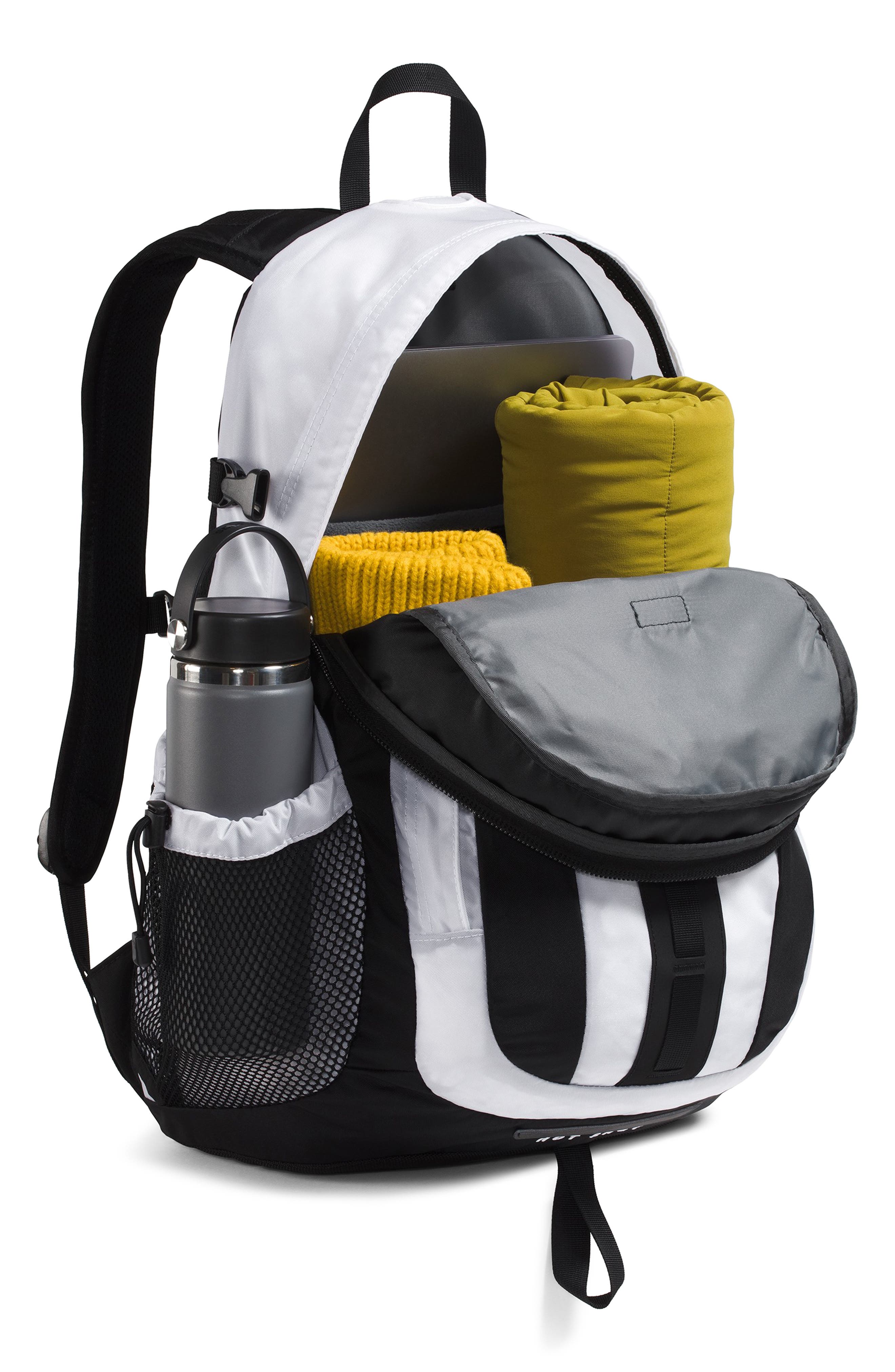 Hot Shot Backpack, Alternate, color, TNF WHITE/ TNF BLACK