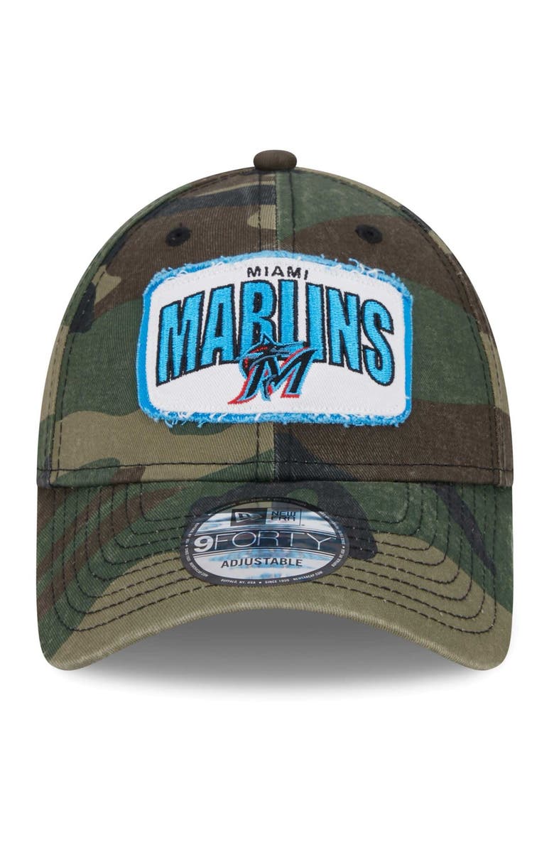 New Era Men's New Era Camo Miami Marlins Gameday 9FORTY Adjustable Hat, Alternate, color, Camo