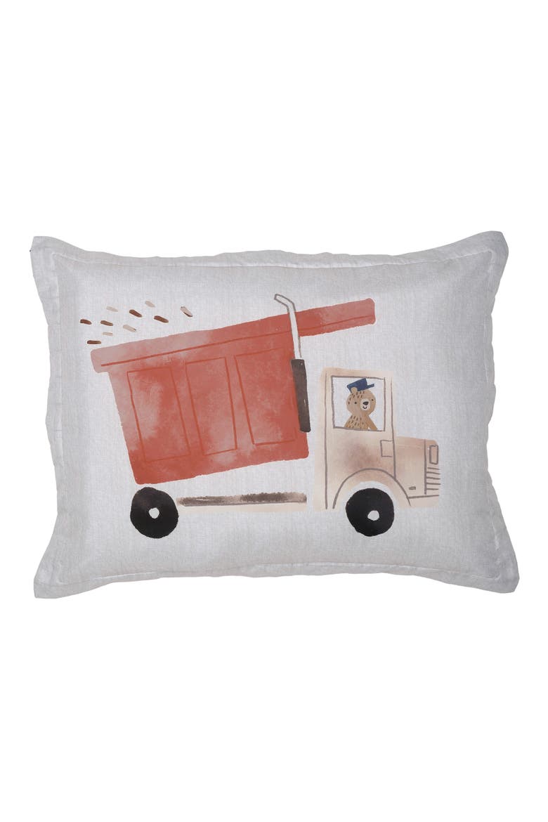 Construction Zone Twin Quilt & Pillow Sham Set, Alternate, color, Gray