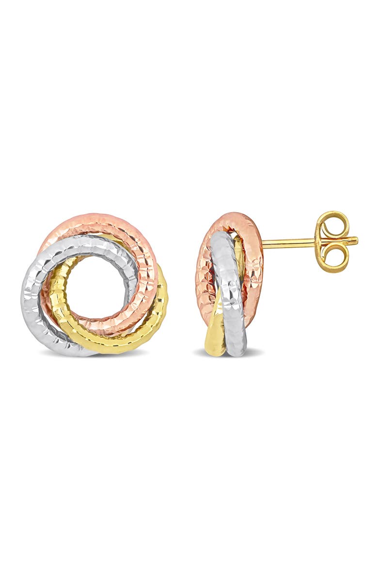 Open Love Knot Stud Earrings, Main, color, MULTI-COLOR