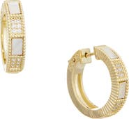 Juvell Cubic Zirconia Huggie Hoop Earrings