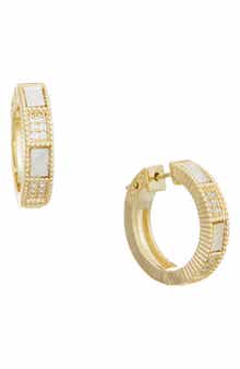 Juvell Cubic Zirconia Huggie Hoop Earrings