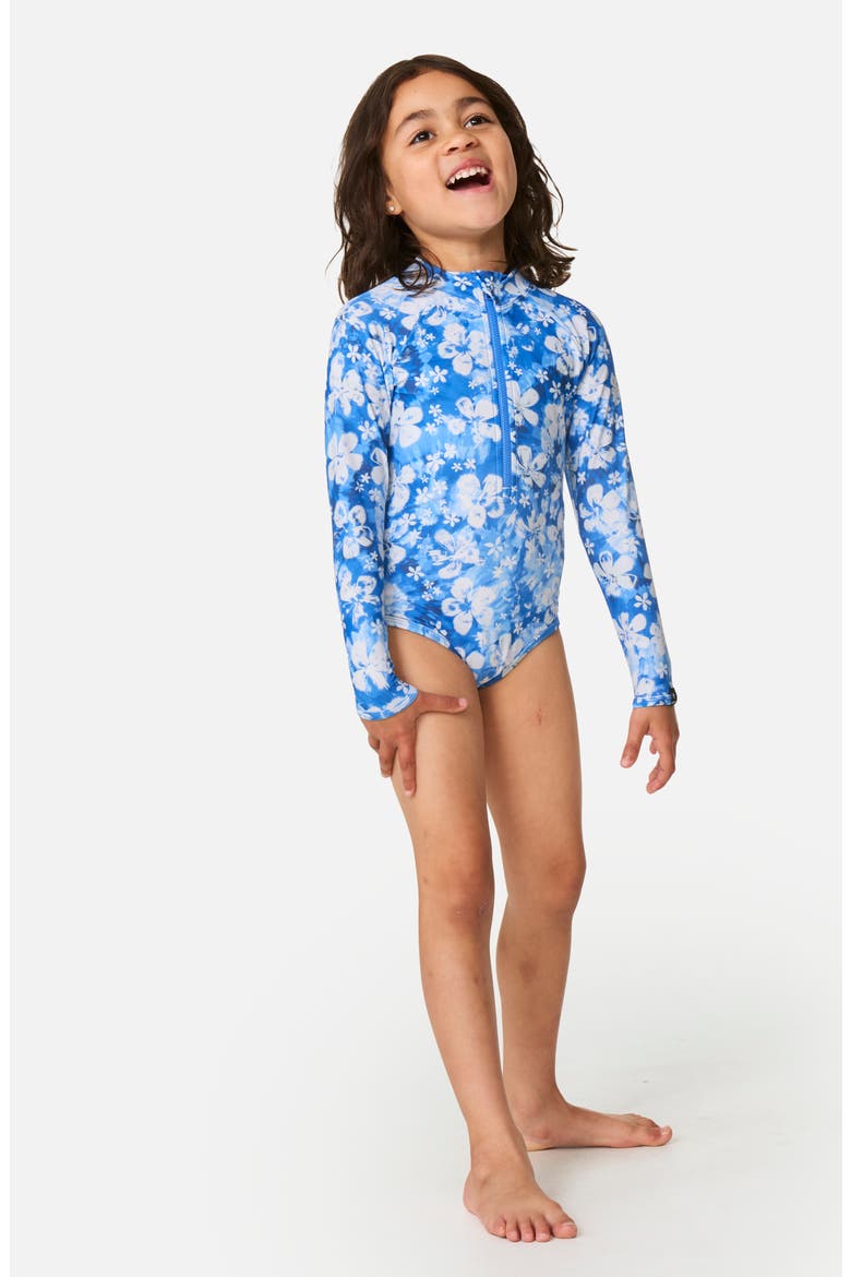 Kids' Magic Coast Long Sleeve One Piece Swimsuit, Alternate, color, BLUE
