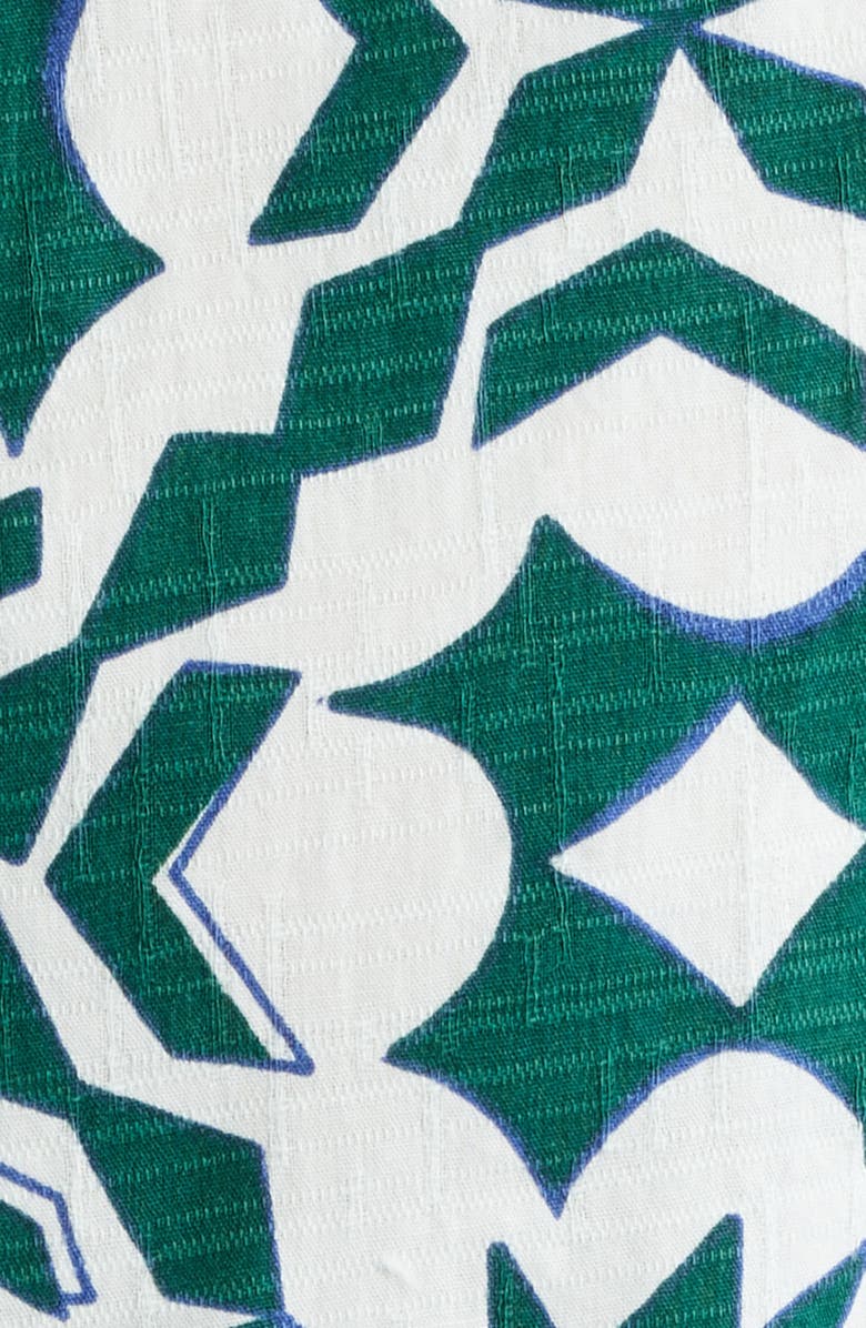 Wax London Didcot Camp Shirt, Alternate, color, Green / White