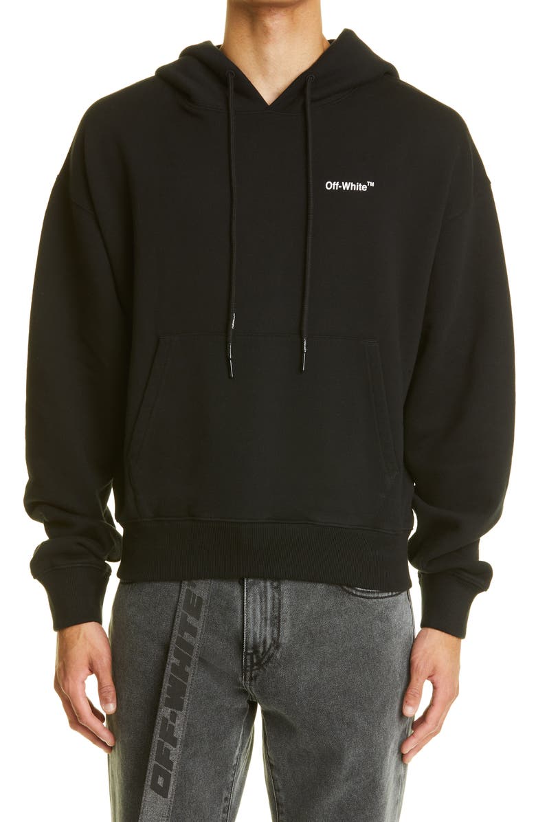 Off-White Caravaggio Arrows Pullover Hoodie, Main, color, 