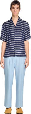 SANDRO Striped boat neck shirt