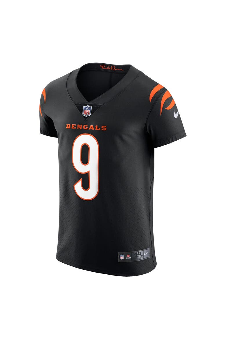 Men's Nike Joe Burrow Black Cincinnati Bengals Vapor Elite Jersey, Alternate, color, Black