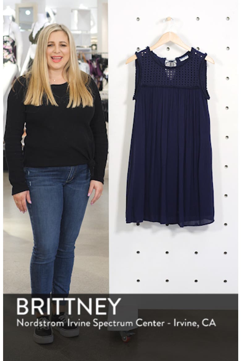 Eyelet Yoke Cover-Up Dress video