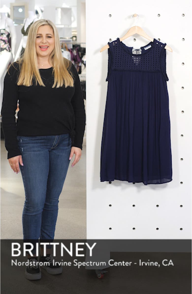 Eyelet Yoke Cover-Up Dress, sales video thumbnail