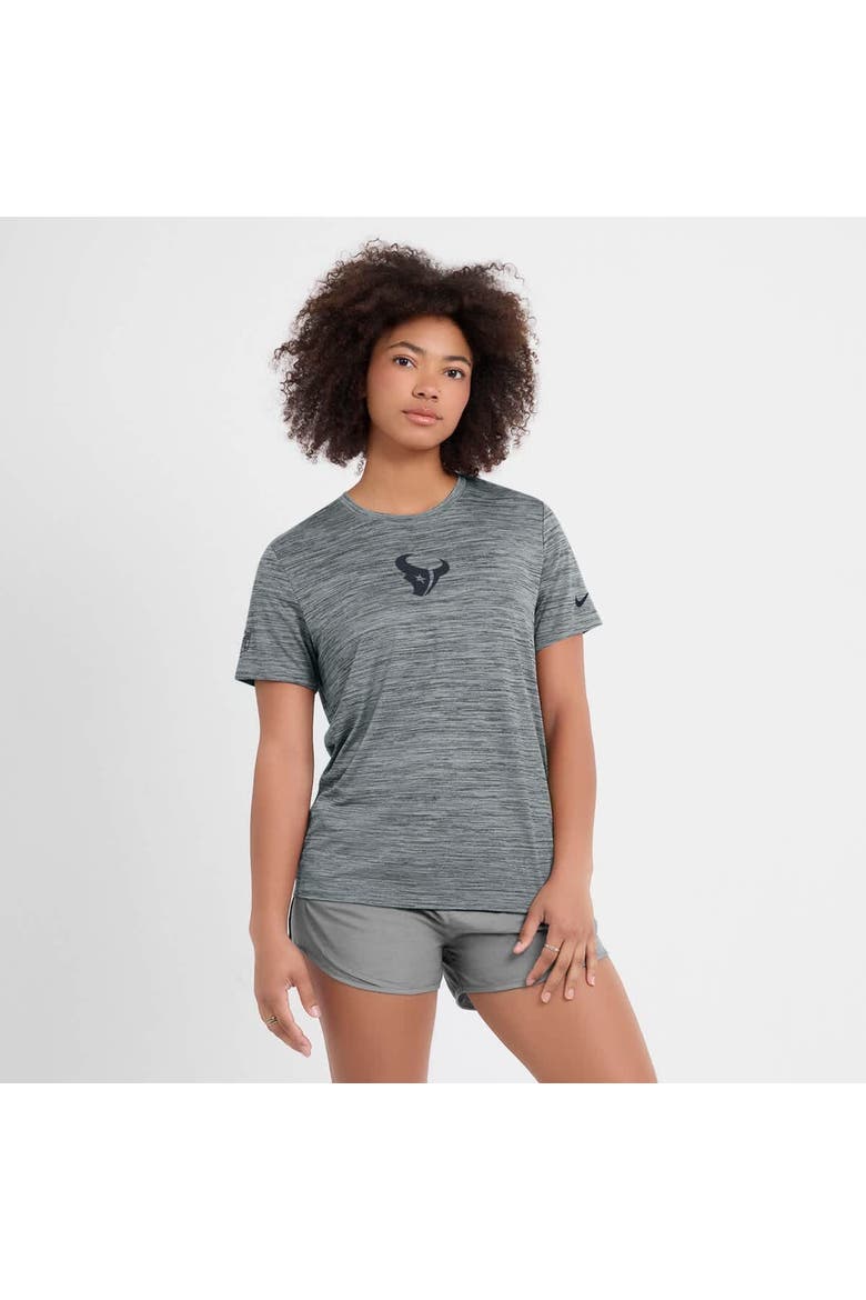 Women's Nike Gray Houston Texans Sideline Velocity Performance T-Shirt, Alternate, color, Gray