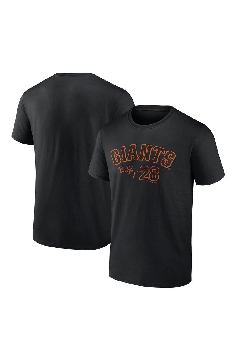 FANATICS Men's Fanatics Branded Buster Posey Black San Francisco Giants Player Name & Number T-Shirt, Alternate, color,