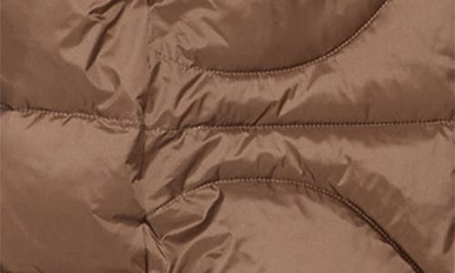 Vince Camuto Belted Maxi Puffer Jacket In Brown