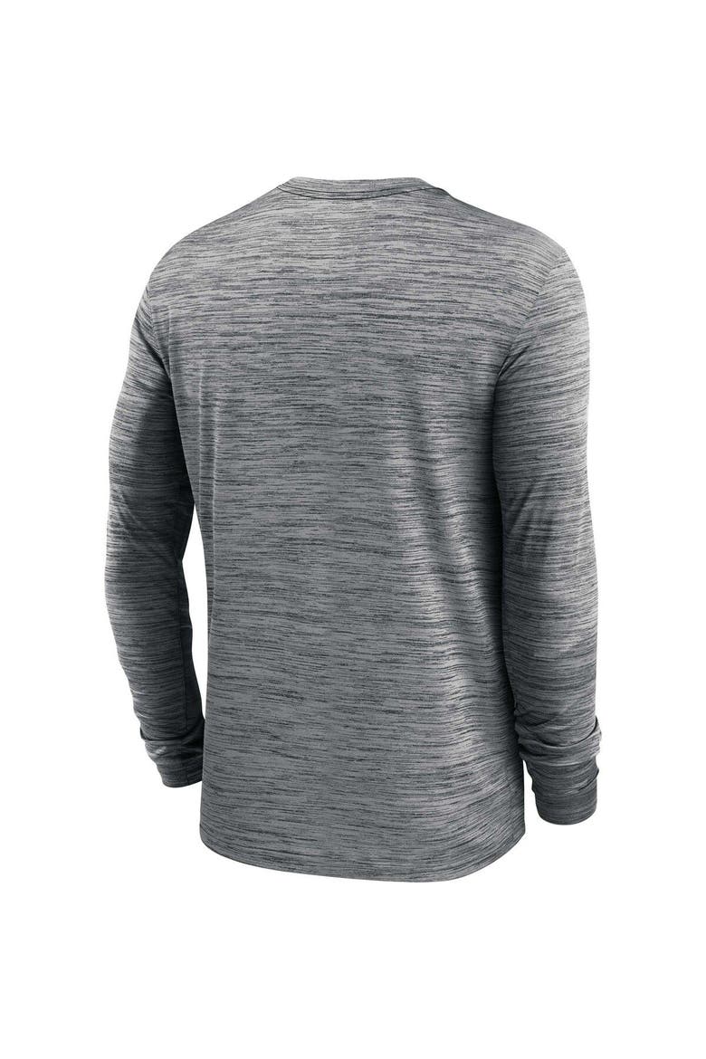 Men's Nike  Anthracite Los Angeles Rams Velocity Long Sleeve T-Shirt, Alternate, color, Anthracite