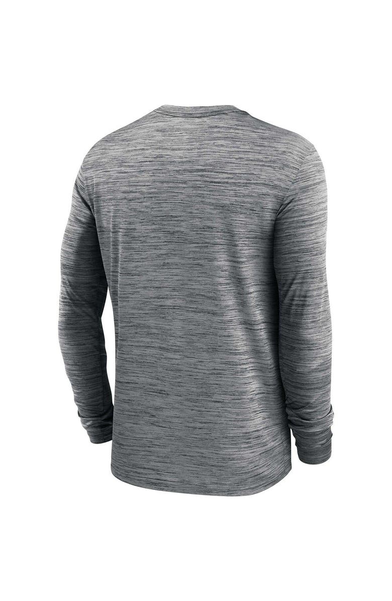 Nike Men's Nike Anthracite Los Angeles Rams Velocity Long Sleeve T-Shirt, Alternate, color, Anthracite