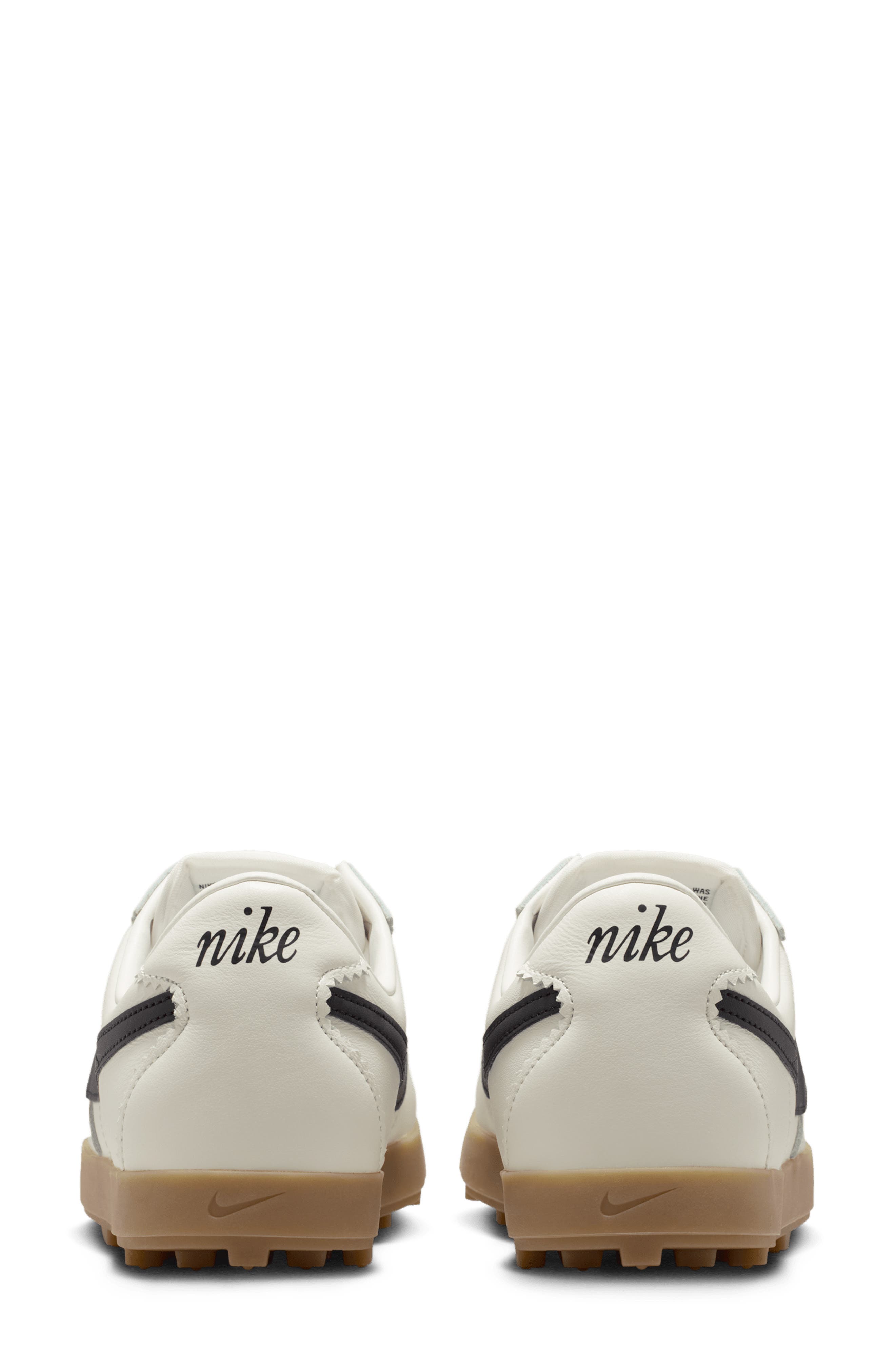 Nike Astrograbber Leather Football Sneaker, Alternate, color, Sail/ Gum Yellow/ Black