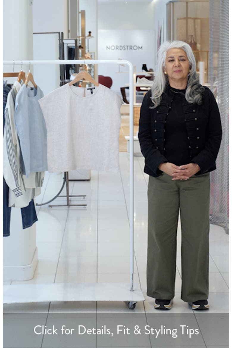 Linen Blend Square Top video