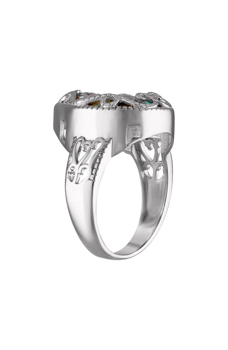 FZN Composite Turquoise Ring, Alternate, color, White