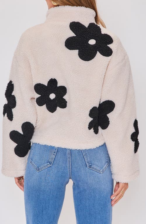 Vici Collection Mountain Escape Faux Shearling Zip Jacket In Multi