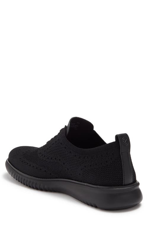 Cole Haan 2.zerogrand Stitchlite Water Resistant Wingtip In Black/bla