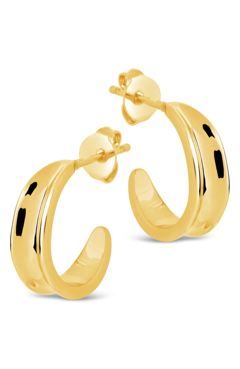 Sterling Forever Melissa Hoop Earrings, Alternate, color, Gold