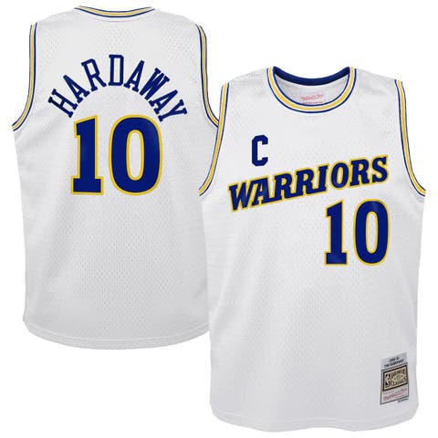 Youth Mitchell & Ness Tim Hardaway White Golden State Warriors 1990-91 Hardwood Classics Swingman Throwback Home Jersey