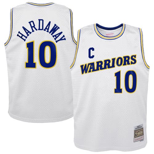 Mitchell & Ness Kids' Youth  Tim Hardaway White Golden State Warriors 1990-91 Hardwood Classics Swingman Th