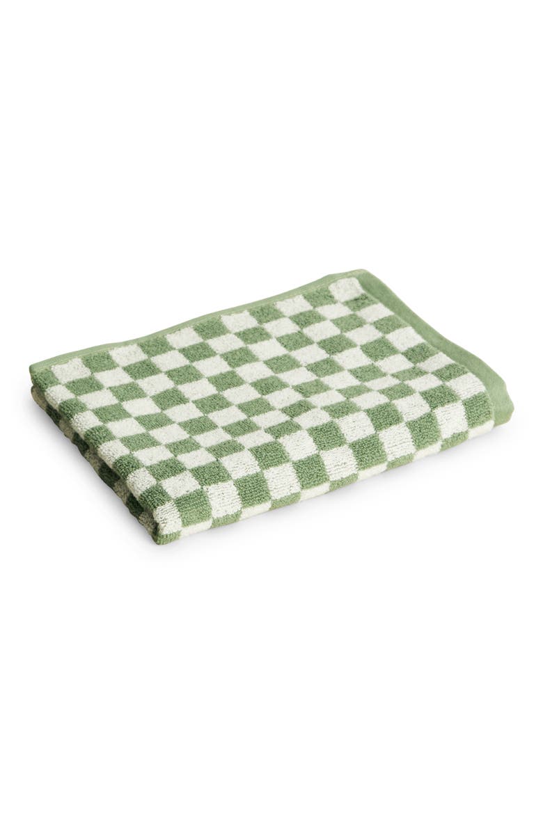 Josephine Organic Cotton Hand Towel, Main, color, GREEN