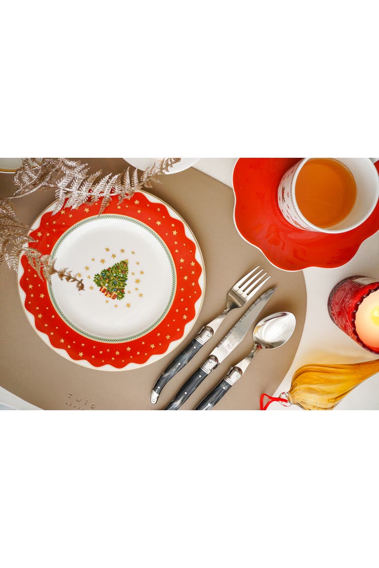 My Noel Salad / Dessert Plate, Alternate, color, White