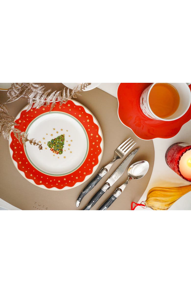 Prouna My Noel Salad / Dessert Plate, Alternate, color, White